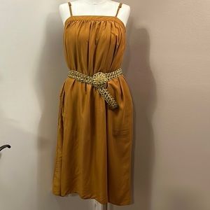 A New Day Khaki/ Burnt Orange Tank Dress size XS